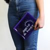 Neon Makeup Pencil Case Purple, Purple