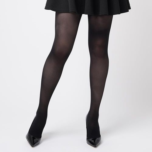 Gunze SABRINA Women's Tights, Beautiful Sheer, Deep Black, Anti-pilling, 30 Denier, 2 Pairs Set, New Black