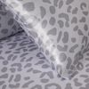 2 Pack Leopard Print Satin Pillow Cases, Super Soft Pillowcase with Envelope Closure for Bed, Sofa, Couch