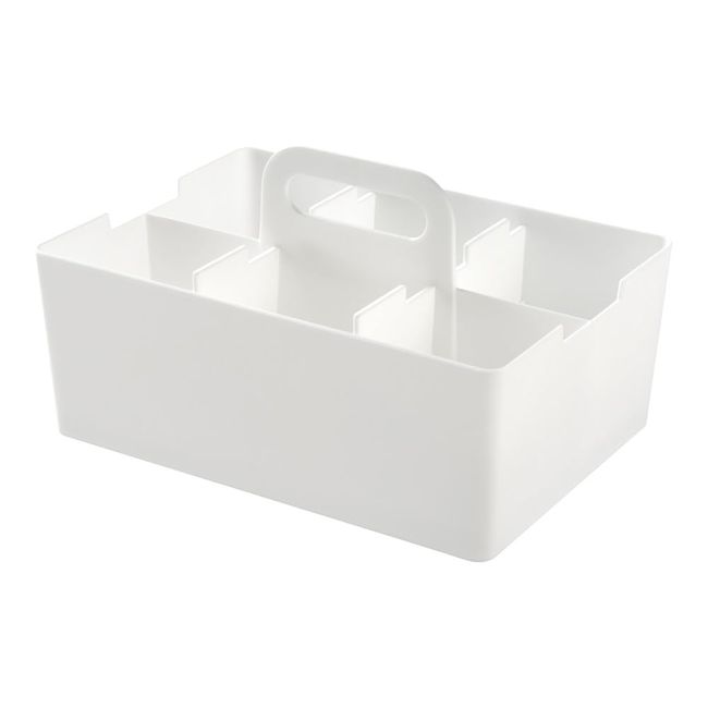 JEJ Astage Storage Box, Desk Tote, White