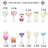 Drinks Family Print, Fun Personalised Watercolour Poster