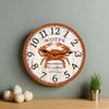 Personalized Crab Clock- Crab Wall Clock