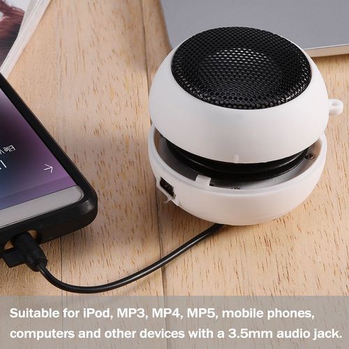 Mini Speaker, Portable, Telescopic Design, for Computer Smartphone MP3 Tablet, Lightweight, Easy to Carry, USB Powered, High Intelligibility Sound, for Travel etc., 2