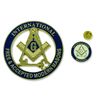 International Masons Auto Emblem Lapel Pin Masonic Combo Pack