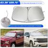 For Silverado Car Sun Shade Windshield Window Shade UV Heat Shield Visor Cover