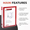 A4 White 1� (25mm) Presentation 2D Ring Binder with Fully Customisable Covers