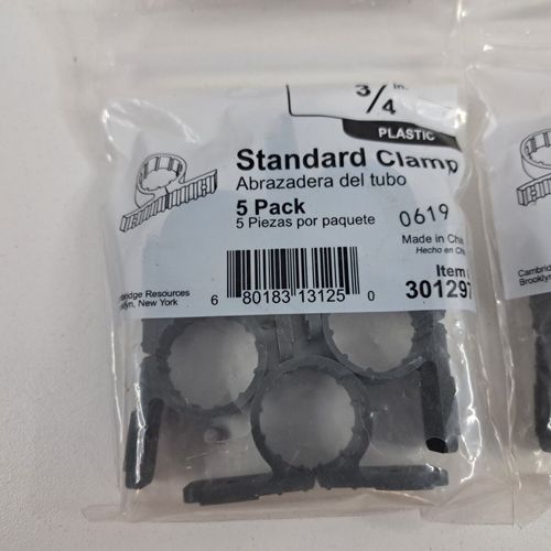 Lot Of 4 Cambridge Resources 3/4-in Plastic Standard Pipe Clamp 301297