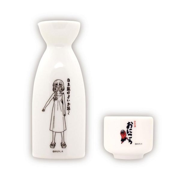 Anime "Bocchi Za Roku!" x Nihon Shori x ONKYO Collaboration Sake "Onikoro Cup Sake" Original Goods Tokkuri & Ochoko