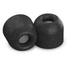 Comply Tx-100. Diameter: 1.4 cm, Height: 10.7 mm. Material: Polyurethane, Thermoplastic elastomer (TPE)