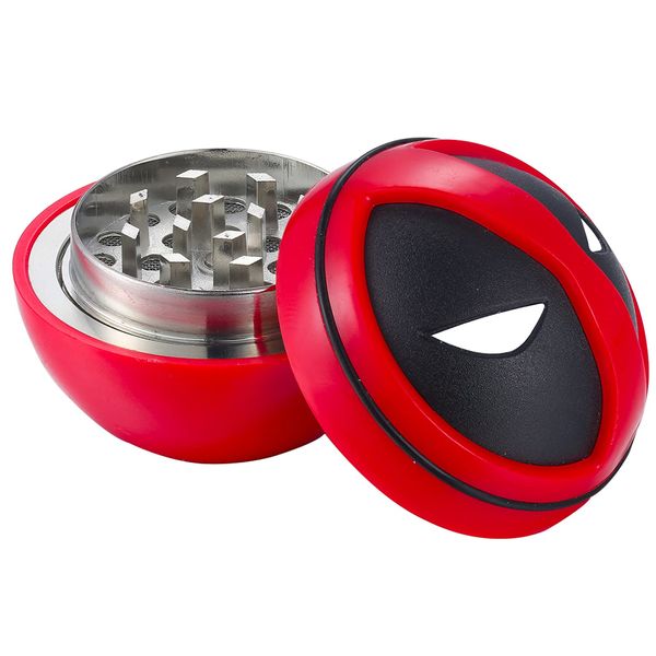 Cartoon Herb Grinder, Spespo Metal Ball Grinder,3 Parts 2.1 inch （53mm） Spice Mill