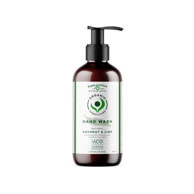 Organic Formulations Coconut & Lime Hand Wash 250mL