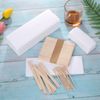 250 Pieces Wax Strips and Sticks Kit Includes Waxing Strips Hair Removal Cloth Wax Strips and Wooden Smooth Wax Applicator Sticks for Women Men Body Skin Hair Removal