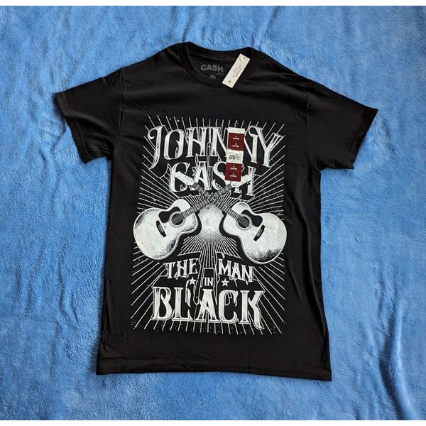 JOHNNY CASH Small T-shirt Man In Black Country Music Brand New