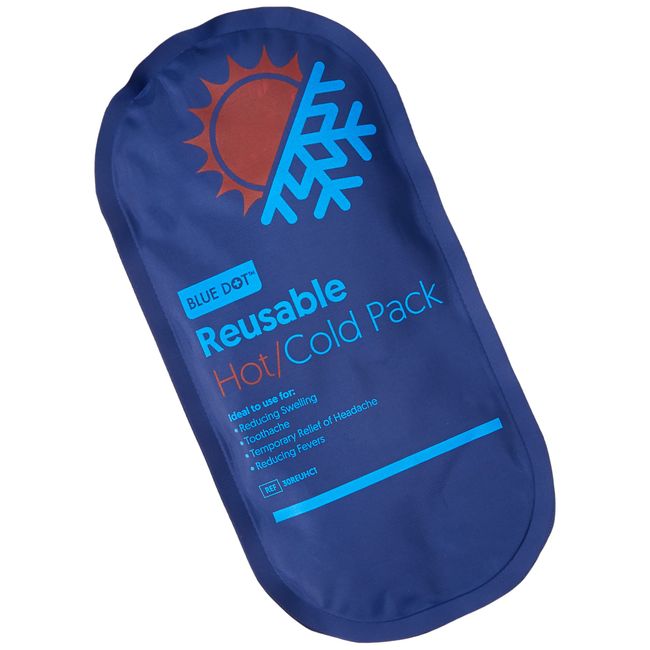 bluedot Reusable Hot Cold Pack,26 x 13.5 cm