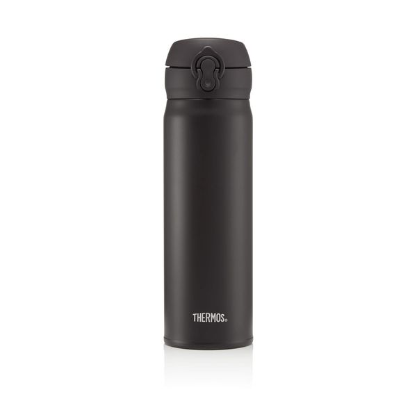 Thermos Flask, Stainless Steel, Matt Black, 470 ml