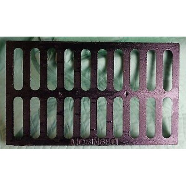 Cast Iron Drain Grate 20X12 Outdoor Drain Cover A15 Class Channel Grate Mosinsbo