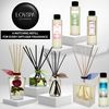 LOVSPA Vanilla & Patchouli Reed Diffuser Set - Essential Oil Scent Diffuser for Home - Non-Toxic Oil Reed Diffuser - Made in The USA