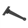 Black Iron T Strap Hinge 9" Modern Decorative Outdoor Bean Tee Hinge with Screws