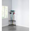 Rubbermaid Plastic Garage Corner Tool Tower Rack, Easy to Assemble, Organizes up to 30 Long-Handled Tools/Rakes/ Brooms/Shovles for Home/House/Outdoor/Sheds