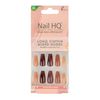 NAIL HQ Long Coffin Mixed Nudes Nails