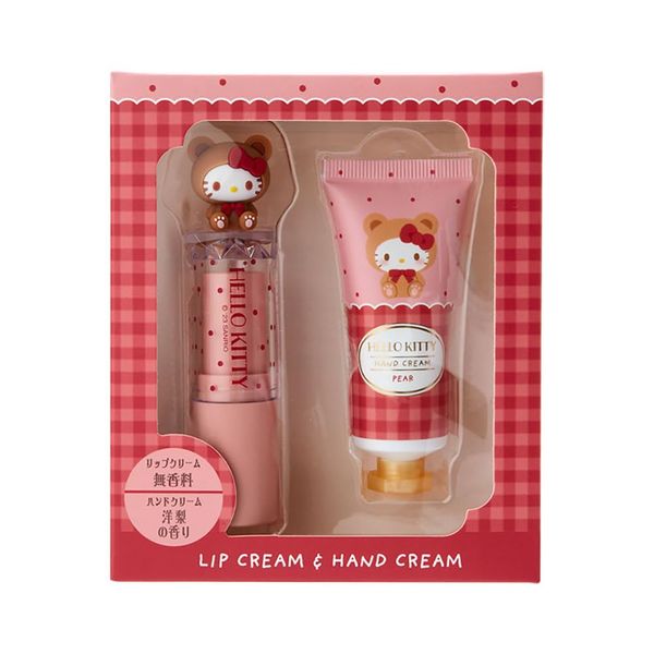 Sanrio 330183 Hello Kitty Lip Balm & Hand Cream Set (Bear Motif)