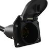 Conntek 7-Way Inline Trailer Extension Cord, Black, 6 Feet