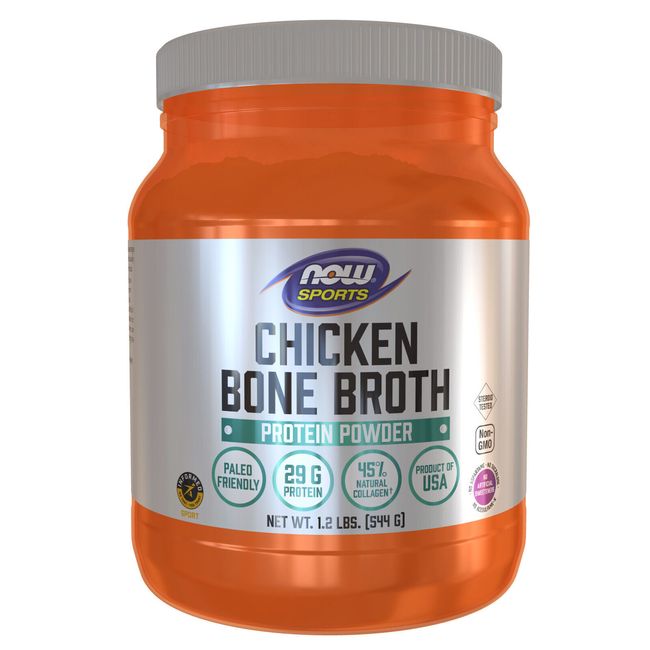 NOW FOODS Bone Broth, Chicken Powder - 1.2 lbs.