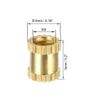 sourcing map Knurled Insert Nuts - 30Pcs M3 x 5mm Length x 4mm OD Female Thread Brass Threaded Insert Embedment Nut for 3D Printer