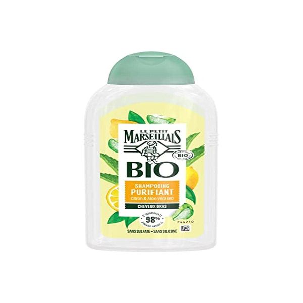 Le Petit Marseillais Bio Reinigendes Shampoo, Aloe Vera & Zitrone, 1 Stück, 250 ml