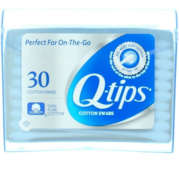 BL Q-Tips Cotton Swabs 30 Count Purse Pack (12 Pieces) (10309)