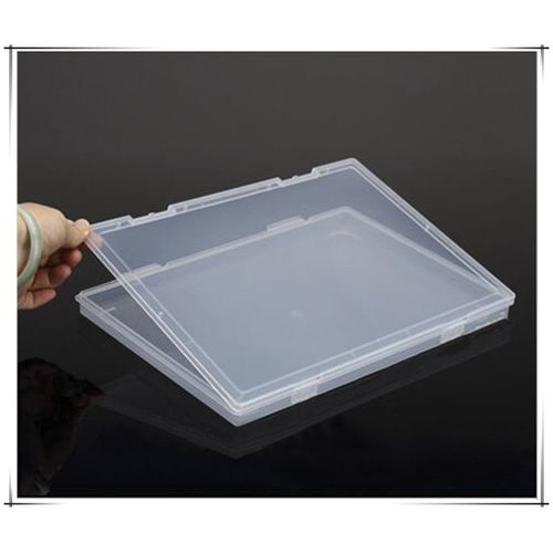 Portable A4 File Box Transparent Plastic Box Document Paper Protector Desk Paper Organizers Case PP Storage Collections Container Magazine Organizers (1pcs(Available Dimension 11.8 x 8.3 x 0.8inch)