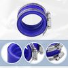 X AUTOHAUX 45mm ID Blue Carburetor Adapter Intake Pipe Boot Interface - 1Pcs