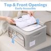 3pack Frame Storage Box Clothes Storage Bin Bags Oxford Fabric Foldable Stackabl