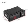 Car Hazard Warning Light Switch Emergency Flasher Switch Door Central Lock Locking Switch for 3 Series E46 E53 E85 325 X5 61318368920