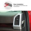 Silver Interior Dash side Air Vent Frame Panel Cover Trim For Ford F150 2015-20