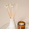 Zerodeko 10pcs Butterfly Diffuser Stick Butterfly Diffuser Sticks Scent Diffuser Sticks Essential Oil Aroma Diffuser Preserved Diffuser Rattan Diffuser Khaki Wood
