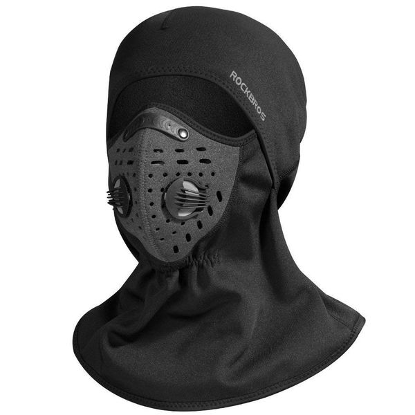 ROCKBROS Ski Mask Balaclava Winter Mask for Men Baclava Cold Weather Thermal Masks Cycling Black