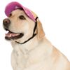 PlayaPup Dog Sun Visor, Palm Tree Pink, Medium