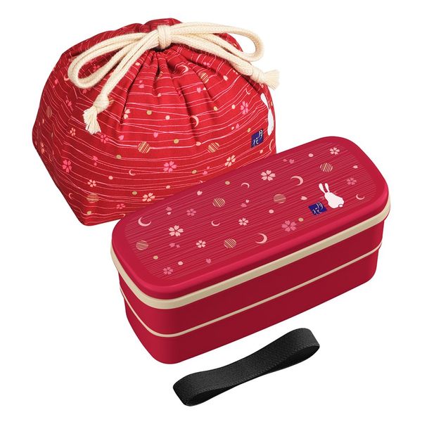 OSK PW-28C 月花 Lunch Box, Polypropylene, Red