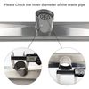 Neodrain 24-Inch Linear Shower Drain with Tile Insert Grate, Professional Bru...