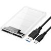 ChenYang USB C to 2.5" SATA SSD HDD Tool Free Clear External Hard Disk Enclosure