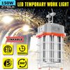 150W LED Temporary Work Light Linkable High Bay Construction Hanging Light 5000K