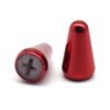 2pcs Guitar 5 Way Pickup Switch Tip Metal Switch Cap Switch Knob for Strat Tele (Red)