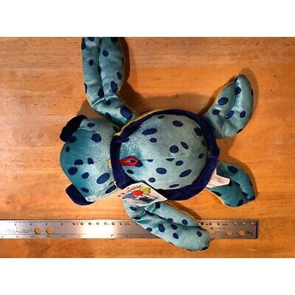 RClassics Baby SEA TURTLE Plush Stuffed Animal Blue and Yellow