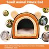 Pet Soft Guinea Pig Bed Rabbit Cozy Hideout House Bunny...