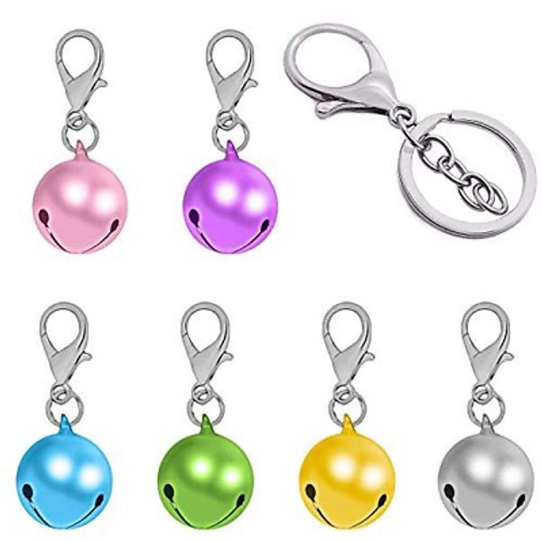 Aoche Pet Bells for Dog Cat Collar 6 pack,Charm X-Small, Multicolor