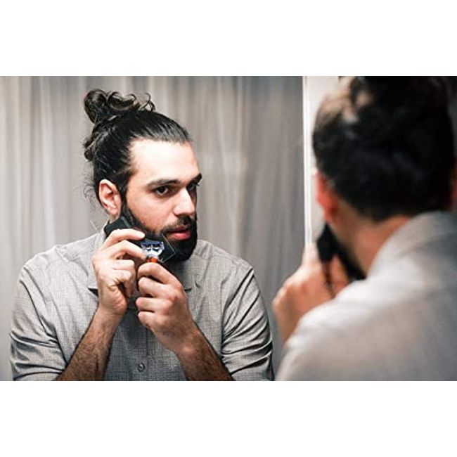 The Cut Buddy Plus+ As Seen on Shark Tank - Hair and Beard Trimming Stencil Guide and Comb with Extra Features