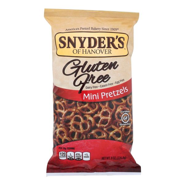 Snyder's Of Hanover Snyders Mini Pretzel Gf 8 oz (Pack Of 12)