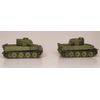 2 Pack - HO Scale - German Tiger Tank 1 - Olive Green 1:87 Scale Mini Model Army