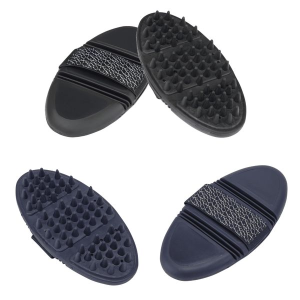 LeMieux Flexi Massage Brush - Soft Rubber Nodules - Black